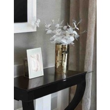 Işıltı Home Desing Işıltı Home Design Aynalı Cam Vazo Gold Orta Boy