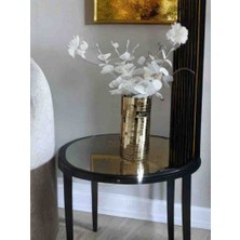 Işıltı Home Desing Işıltı Home Design Aynalı Cam Vazo Gold Orta Boy