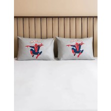 Spiderman Baskılı Yastık Kılıfı 2'li 50X70 cm