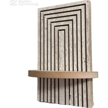 Kalya Concept Traverten Mdf Dekoratif Duvar Rafı 33 x 20 cm