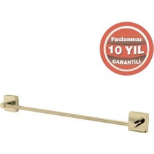 Çelik Banyo Paslanmaz Pirinç Vizyon Uzun Havluluk 50CM Altın Sarı Gold