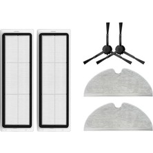 RotRever Xiaomi Vacuum Mop Pro 2 ,vaccum Mop 1c,vacuum Mop 2c (STYTJ01ZHM-STYTJ02ZHM-STYTJ03ZHM)UYUMLU Yedek Parça Seti-Siyah