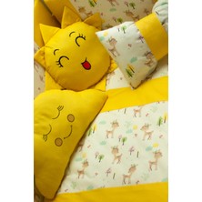 Kista Baby Park Yatak Bebek Uyku Seti Nevresim Takımı 70x110 Bambi Sarı