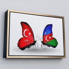 Çerçeveli Azerbaycan Türkiye Dekoratif Kanvas TABLO-6501