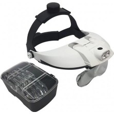 Lisinya 5 Mercekli Çok Fonksiyonlu, Başlık Tip Işıklı Büyüteç 81001H - Lisinya