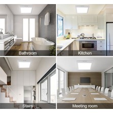 Maxled Yüksek Verimli 6W Sıva Üstü Kare LED Panel Armatür- Beyaz Kasa- Kare Tasarım | Enerji Tasarruflu, Uzun Ömür