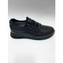 Bemsa  Bağcıksız Kışlık Siyah Kauçuk Taban Erkek Ayakkabı C-87035BMS