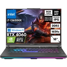 Asus Rog Strix G16 I7-13650HX 16-Gbddr5 4 Tbssd RTX4060 (8 Gb) 16" Wuxga Windows 11 Home G614JV-N3242WHMF10