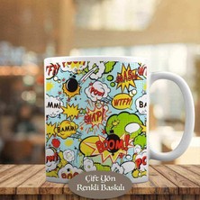 Asilmeydan Pop Art Tepki Baloncukları Kupa Bardak HEDIYELIK-1284-3994