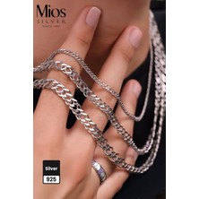 Mios Silver 7.2mm Rambo Zincir 925 Ayar Gümüş Kolye