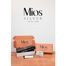 Mios Silver 3mm Kare Kral 925 Ayar Gümüş Bileklik