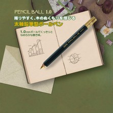 Ohto Pencil Ball 1.0 Wooden Serisi BP-680E-BK Siyah Tükenmez Kalem