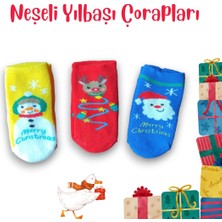 Defne Baby - Yılbaşı Çorap Küresi – (Kardan Adam, Geyik, Noel Baba Temalı) – Yeni Doğan Bebek (0-6 Ay)