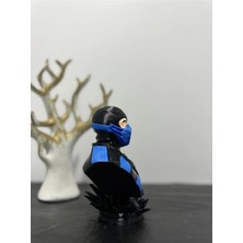 Karga Works Sub Zero Büst Figür 12,5cm Boyalı - Mortal Kombat Sub-Zero