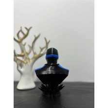 Karga Works Sub Zero Büst Figür 12,5cm Boyalı - Mortal Kombat Sub-Zero