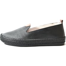 Onlo Ayakkabı DN.113  Siyah Ortopedik Kadın Babet Ayakkabı