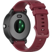 Dmay Huawei Watch Buds Uyumlu Damalı Silikon Kordon Kayış 22MM