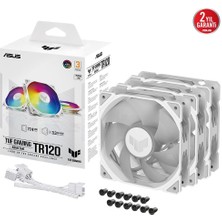 Asus Tuf TR120 120MM Argb 3ın1 Beyaz Kasa Fanı