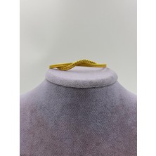 Rigel Jewelry Rigel Gümüş Bileklik, Altın Kaplama Bileklik, Doğum Günü Hediyesi, Hasır Bileklik