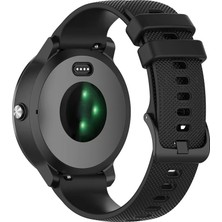 Dmay Honor Watch 4 Pro Uyumlu Damalı Silikon Kordon Kayış 22MM