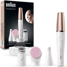 Braun Facespa Pro 912 Yüz Epilatörü, 3 Ekstra Ürün, Beyaz/bronz