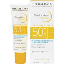 Bioderma Photoderm Cream SPF50+ Kuru Ciltler Için Yüksek Korumalı Yüz Güneş Kremi 40 ml
