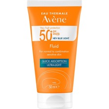 Avene Fluide Spf 50+ Normal Karma ve Hassas Ciltler Için Güneş Koruyucu Krem (50 Ml)