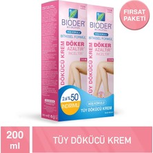 Bioder Tüy Dökücü Krem 2 x 100 ml Tüy Azaltıcı Etki Kadınlar Için