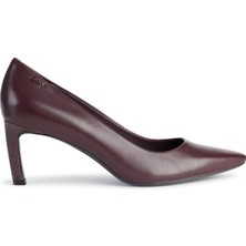 Dkny Deri Bordo Kadın Topuklu Ayakkabı K3496787