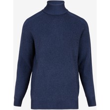 Sseinse Balıkçı Yaka Slim Fit Lacivert Erkek Kazak MI2785SS