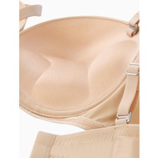 Olympos Tak-Çıkar Askılı Mikro Sütyen - Double Push Up, Ekstra Dolgulu, Midesiz - Premium Basic - 2499 - Ten
