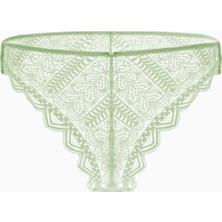 Wonna Dantelli Brazilian Külot - 2501 - Yeşil