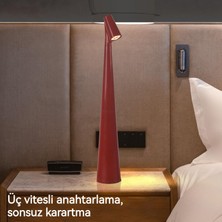 Natural Life Şık Dokunmatik Kontrol LED Type-C Şarj Masa Lambası/yatak Köşesi Lambası/gece Lambası (Yurt Dışından)