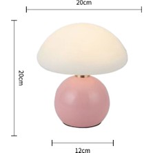 Natural Life Dokunmatik Kontrol LED Type-C Şarjlı Masa Lambası/yatak Yanı Lambası/gece Lambası (Yurt Dışından)