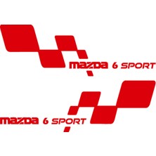 Mazda 6 Sport Sticker - Mazda Sticker - Kapı Altı Sticker - Oto Sticker - Araba Sticker