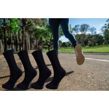 Silk Step Fit Line 4'lü Siyah Erkek ve Bayan Spor Çorabı , Active - Fonksiyonel (4çift Siyah)