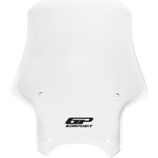 GP Kompozit CF Moto 250 NK 2018-2022 Uyumlu Ön Cam Şeffaf 49 cm