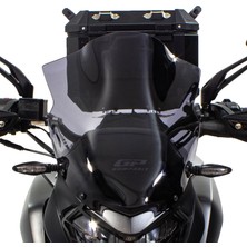 GP Kompozit Bajaj Dominar 250 / 400 2017-2024 Uyumlu Kısa Ön Cam Siyah - 37 cm