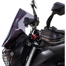 GP Kompozit Bajaj Dominar 250 / 400 2017-2024 Uyumlu Kısa Ön Cam Siyah - 37 cm