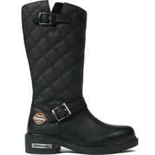 Hammer Jack Hakiki Deri Kadın Bot Postal Siyah 102 15935-Z v1