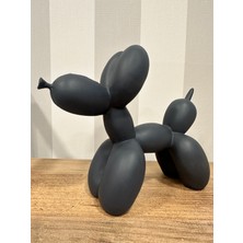 İki Cadı Tasarım Antrasit Balon Köpek, 20X17CM