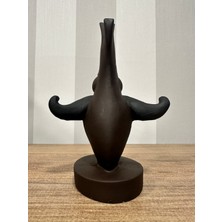 İki Cadı Tasarım Man With Moustache Gözlük Tutucu, Bıyıklı Erkek Gözlük Standı, Dekoratif Polyester Obje