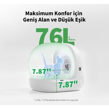 Petkit Pura Max 2 Akıllı Kedi Tuvaleti Beyaz (Resmi Distribütör Garantili)