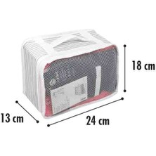 Mend Home 6'lı Bavul Organizer Gri Renk