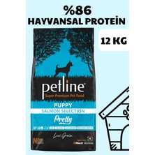 Petline Süper Premium Pretty - Somon Balıklı Yavru Köpek Maması 12KG