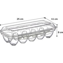 Calleren 10 Bölmeli Kilitli Kapaklı Yumurtalık Saklama Kutusu YU110 (4767) - CLR9856-5986