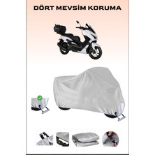 Kuba Chia 125 Için Kilit Uyumlu Motosiklet Branda, Güvenli, Su Geçirmez Dayanıklı Kumaş