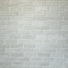 Cephe Dizayn Beyaz Kültür Tuğlası Dekoratif Tuğla (1m2)