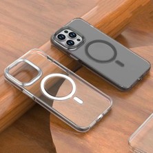 Noktaks iPhone 15 Pro - Kılıf Wireless Şarj Özellikli Şeffaf Efsane Kapak - Şeffaf