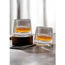Hometarz Japan 2li Karıştırıcı Kokteyl Bardağı - Meşrubat Bardak Takımı - Dönme Mekanizmalı- 150 ml